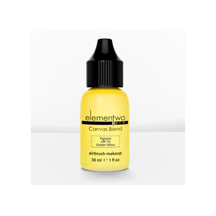 Elementwo Pro Canvas Blend Airbrush Makeup CBP-10 Golden Yellow Mat Pigment 30ml.