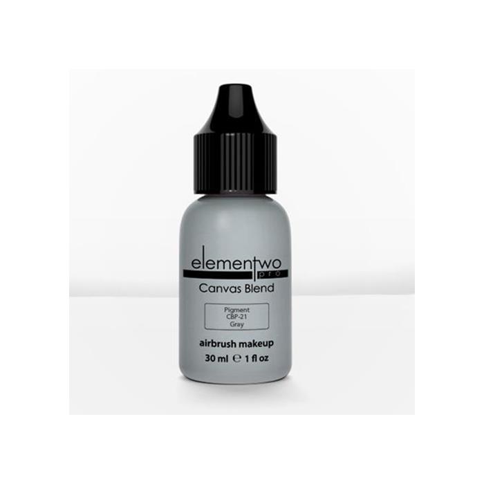 Elementwo Pro Canvas Blend Airbrush Makeup CBP-21 Gray Mat Pigment 30ml.
