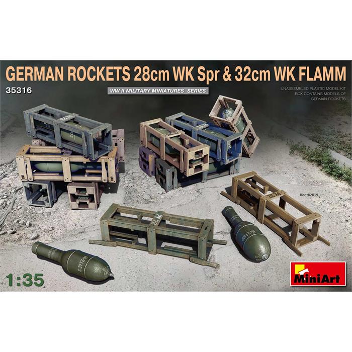 MiniArt Alman Roketleri 28 cm VK Spr & 32 cm WK Flamm