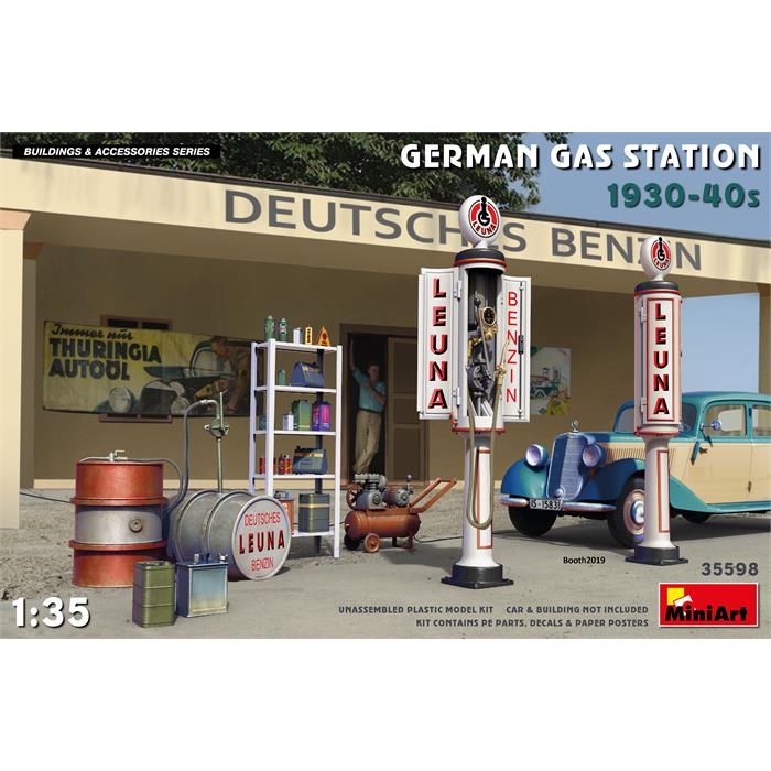 MiniArt 1930-40 Alman Benzin İstasyonu