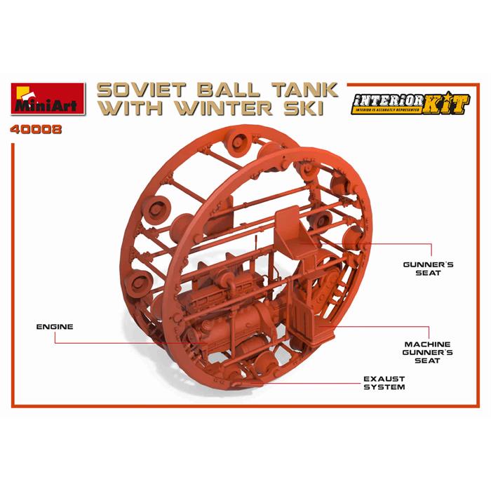 MiniArt Kayaklı Sovyet Top Tank - Interior Kit