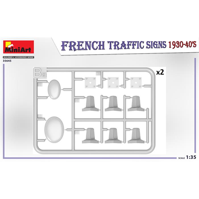 MiniArt Fransa Trafik İşaretleri 1930-40